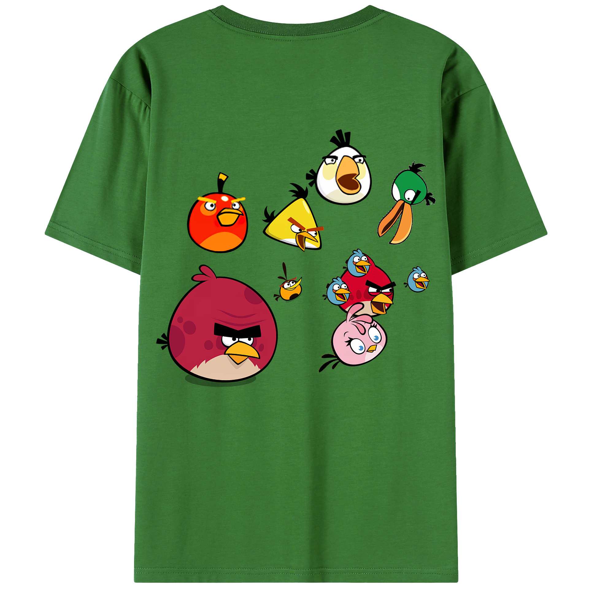 （画像用） Angry Birds アングリーバード レディース半袖Tシャツ(バックプリント)